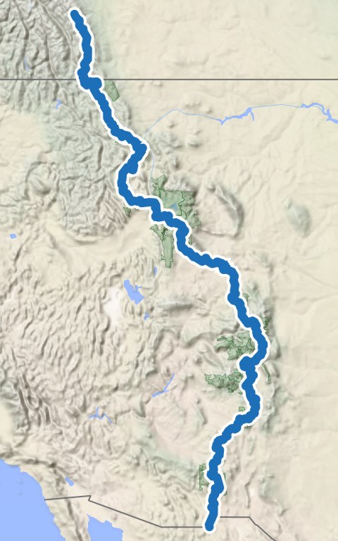 Great Divide Mountain Bike Route route poster